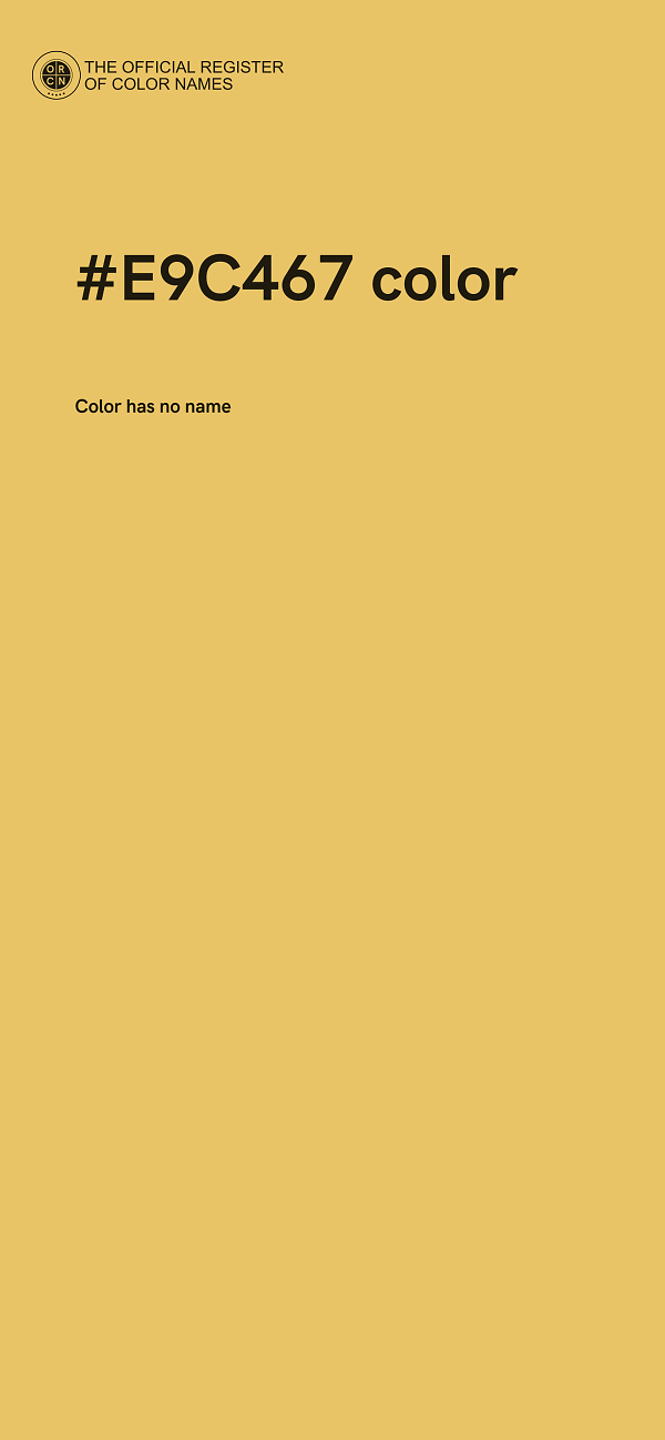 #E9C467 color image