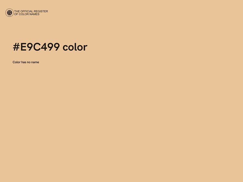 #E9C499 color image