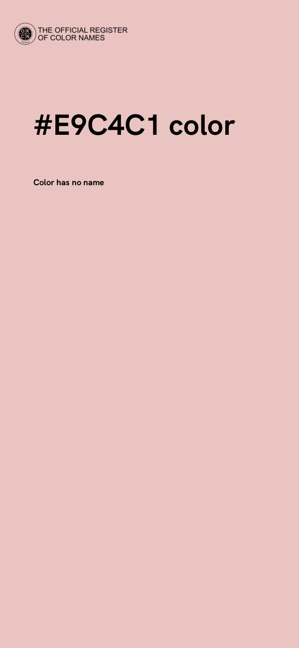 #E9C4C1 color image