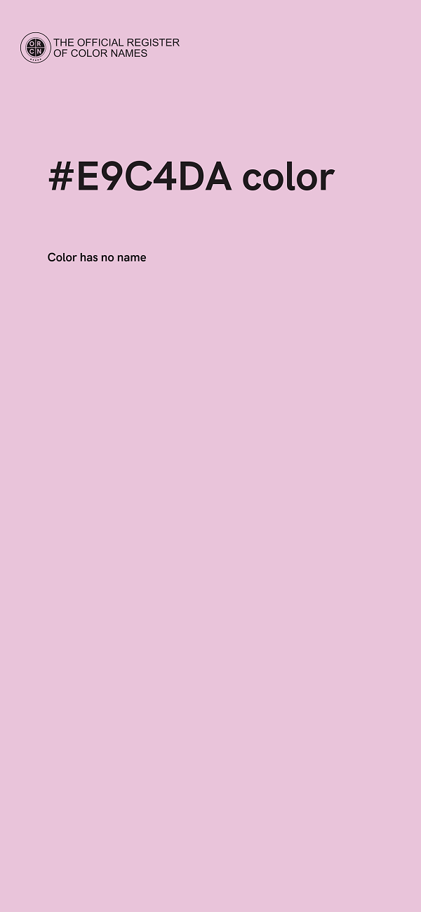 #E9C4DA color image