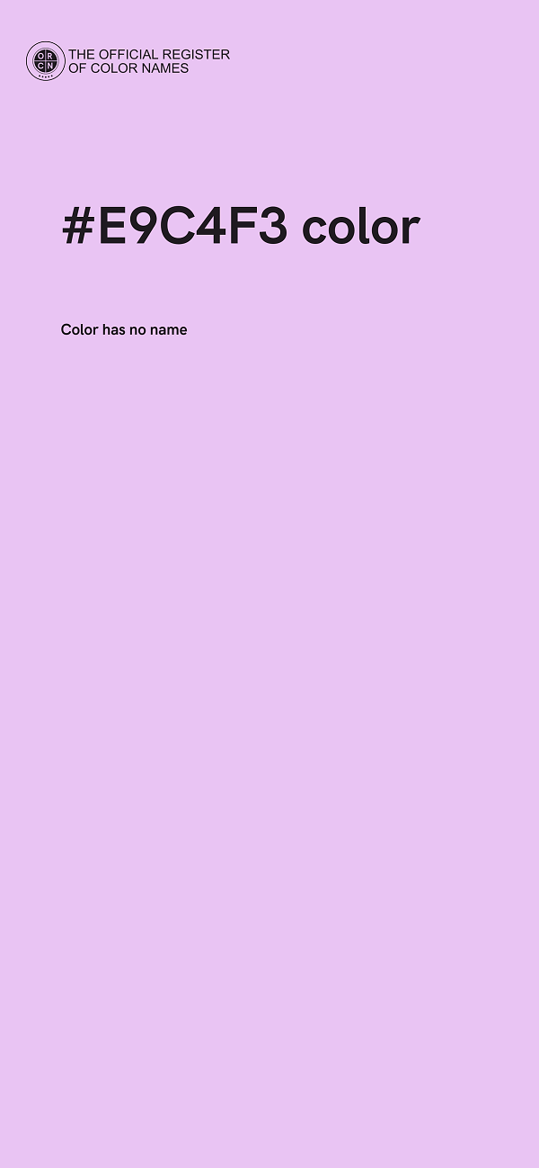 #E9C4F3 color image