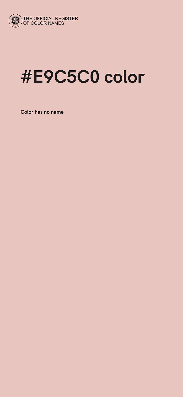 #E9C5C0 color image