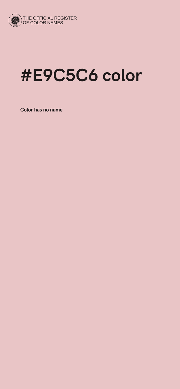 #E9C5C6 color image