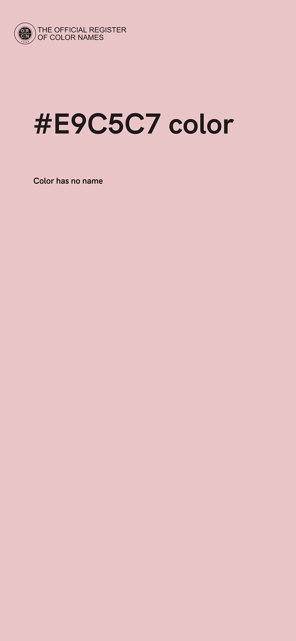 #E9C5C7 color image