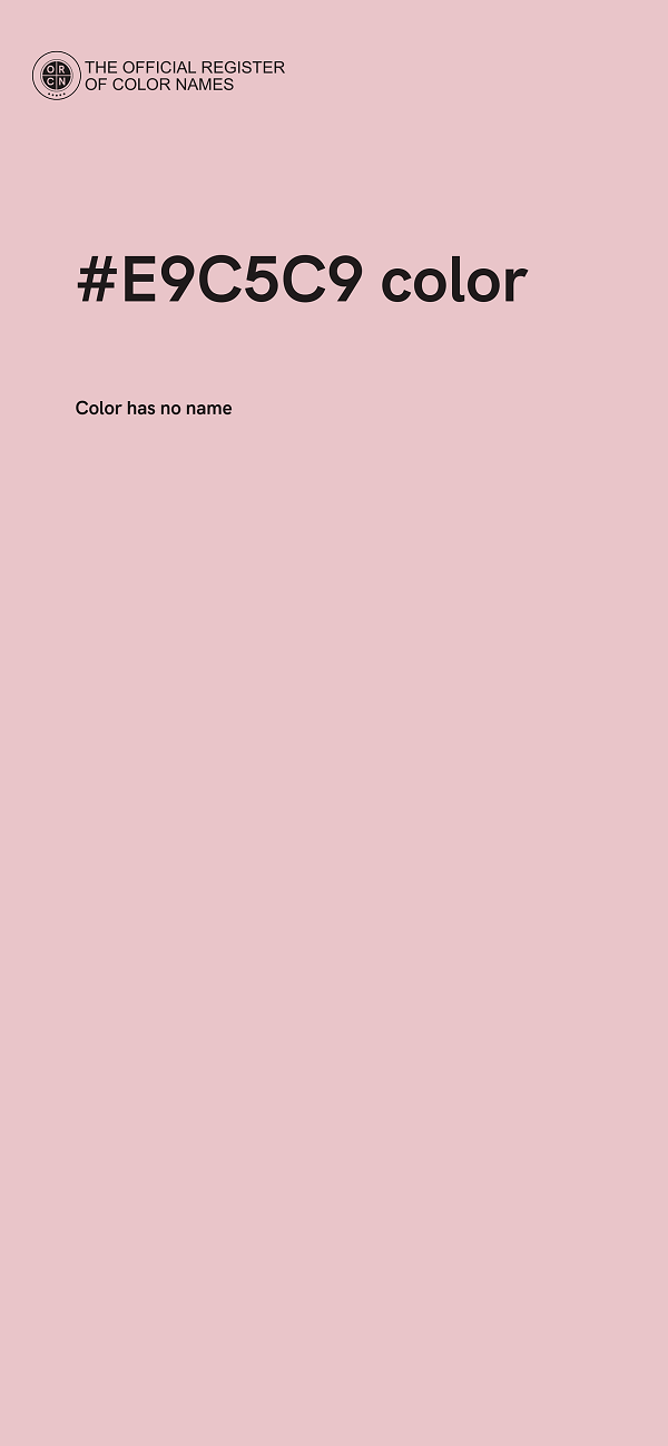 #E9C5C9 color image