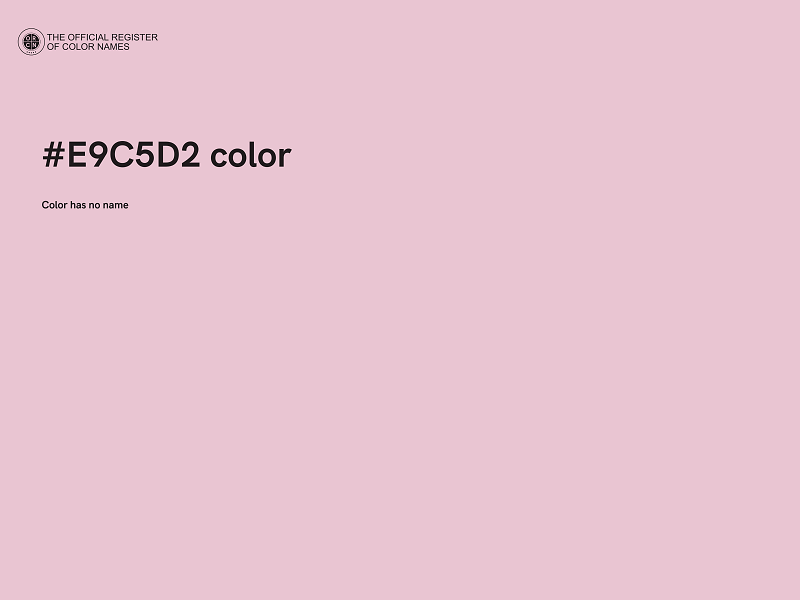#E9C5D2 color image