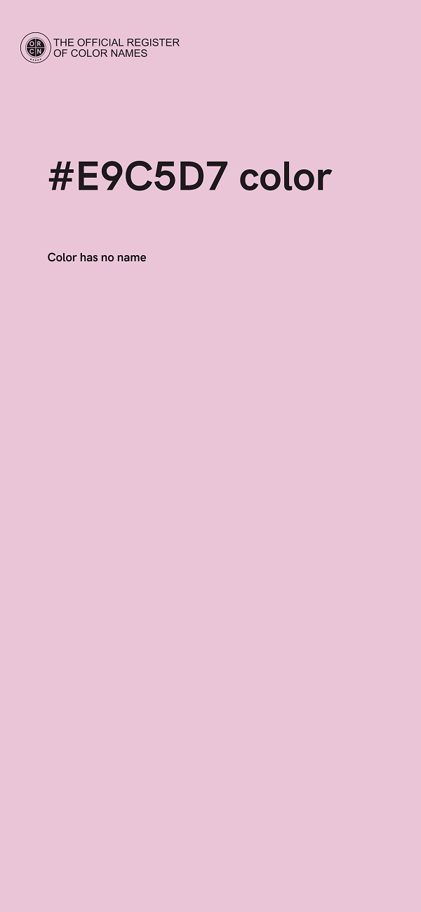 #E9C5D7 color image