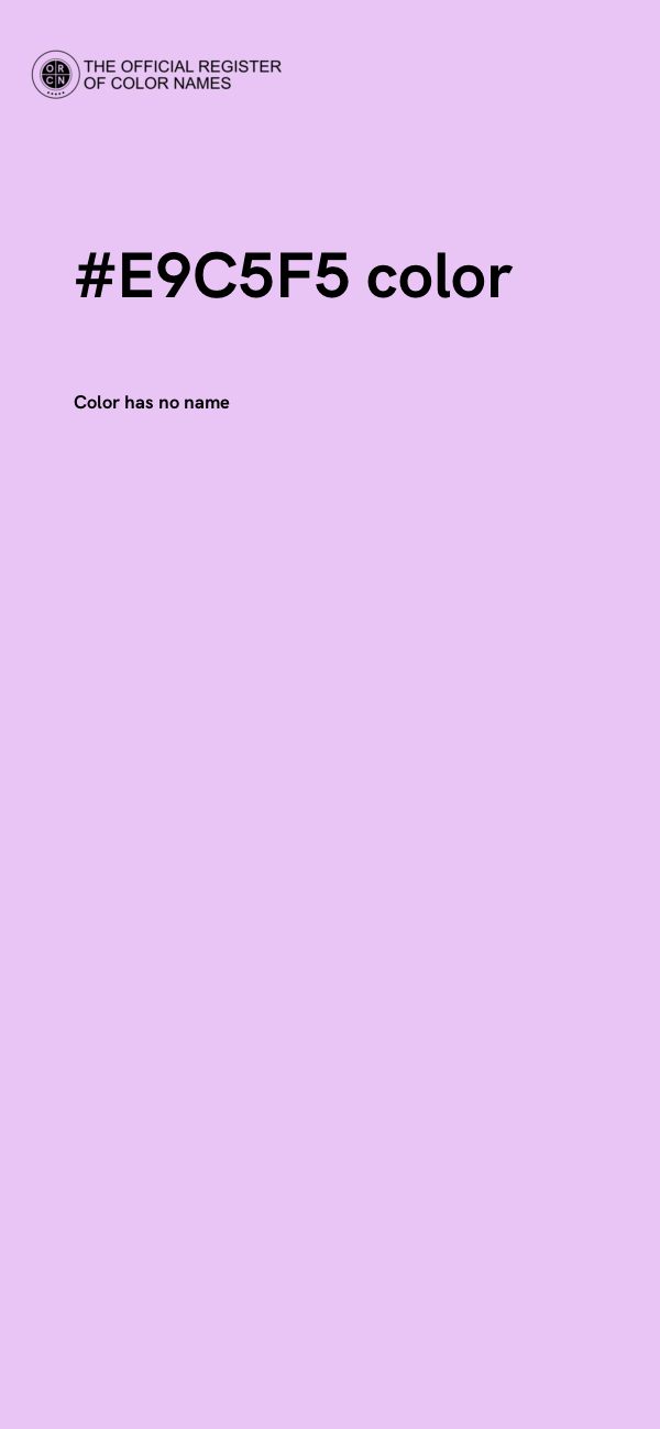 #E9C5F5 color image