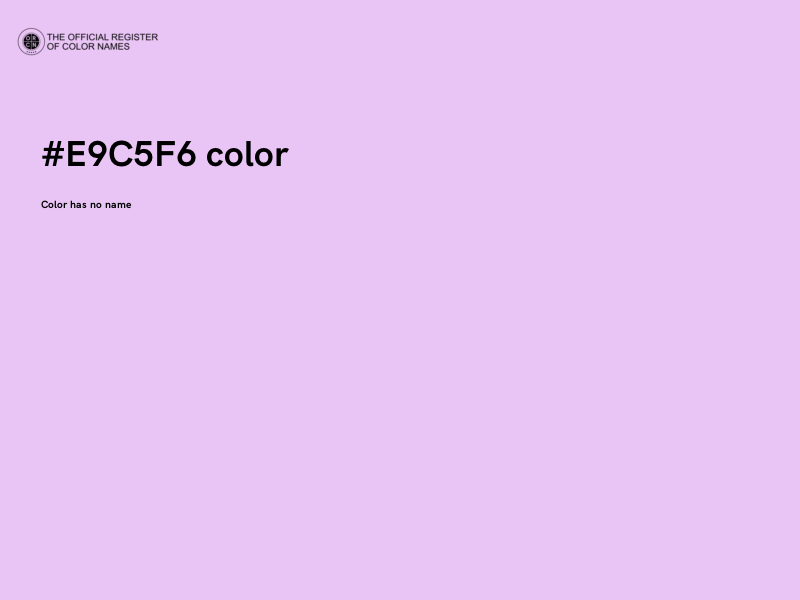 #E9C5F6 color image