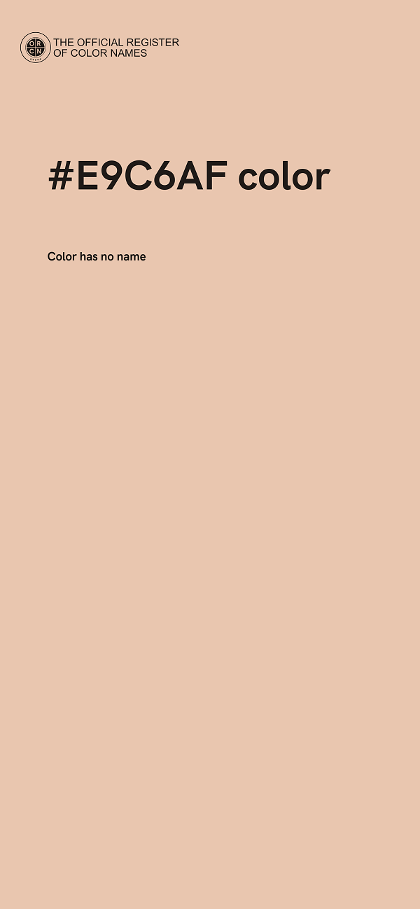 #E9C6AF color image