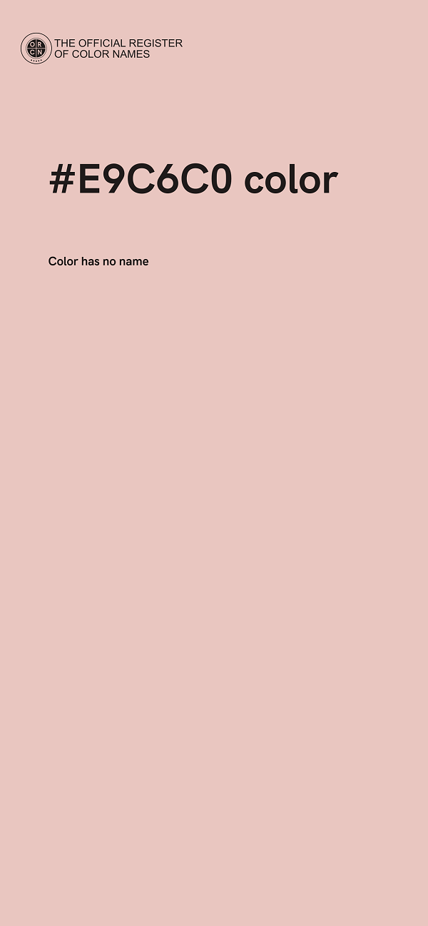 #E9C6C0 color image