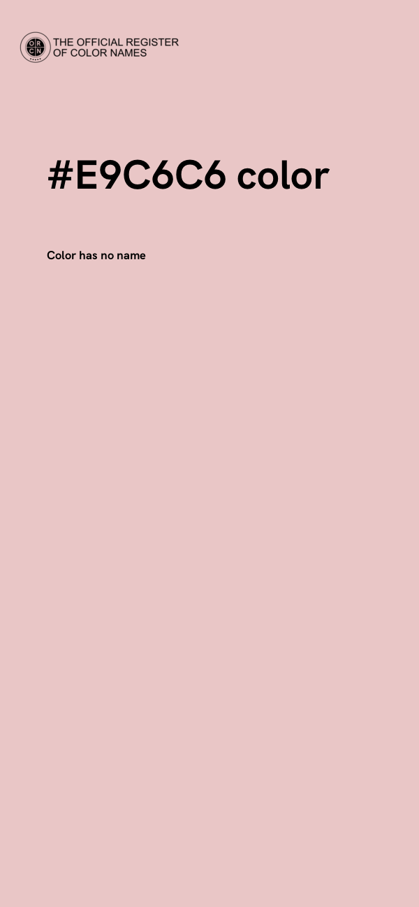 #E9C6C6 color image
