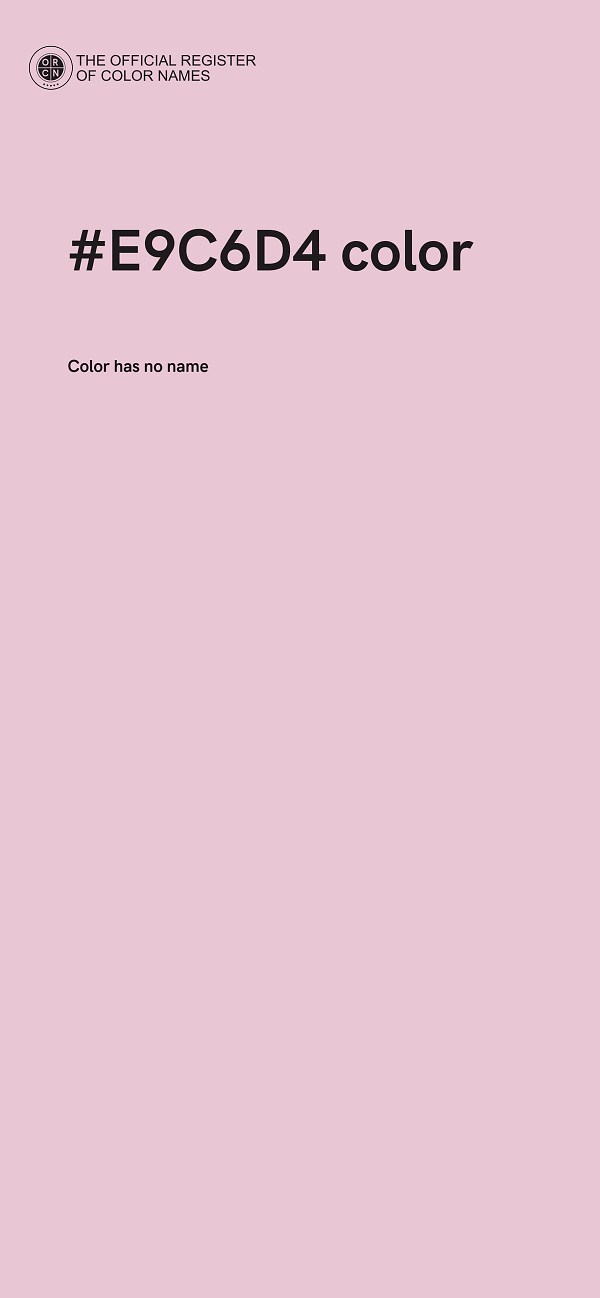 #E9C6D4 color image