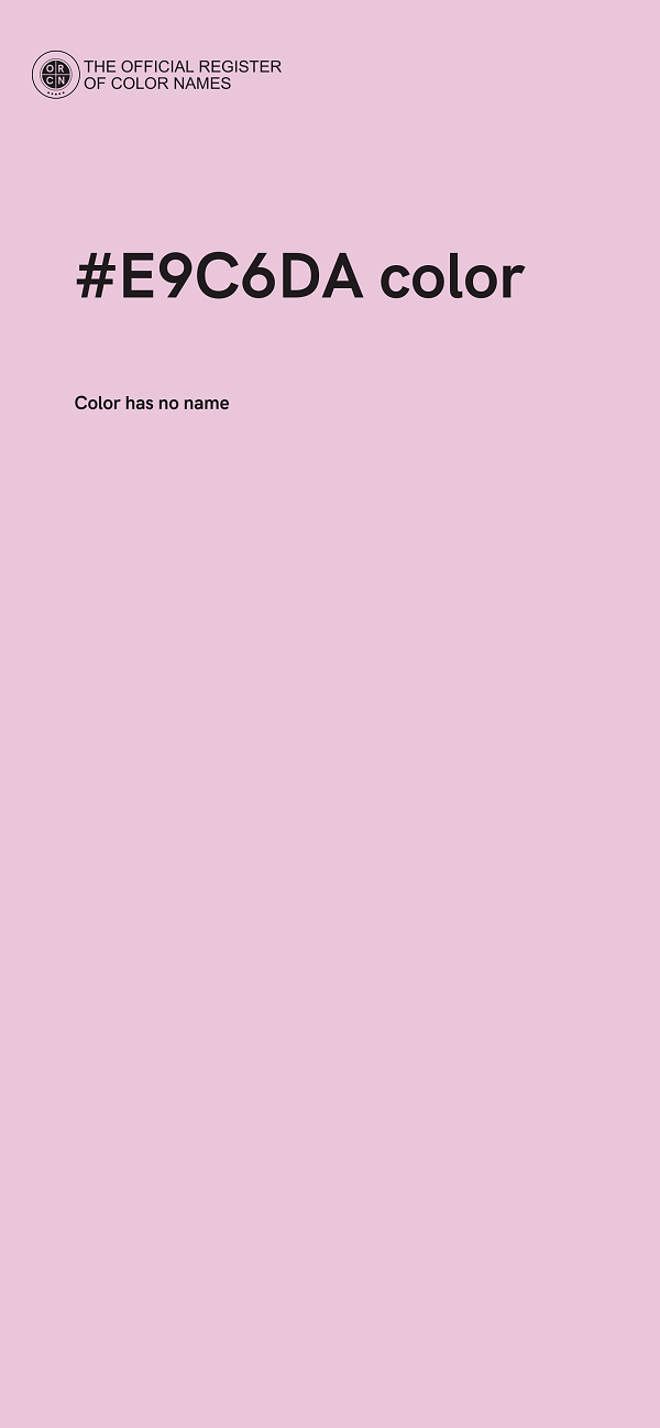 #E9C6DA color image