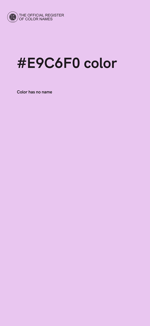#E9C6F0 color image