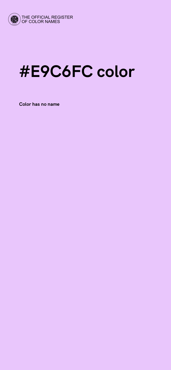 #E9C6FC color image