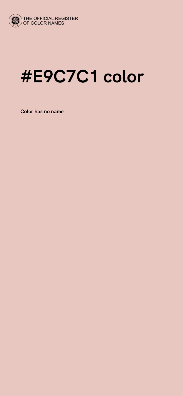 #E9C7C1 color image