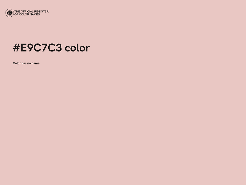 #E9C7C3 color image