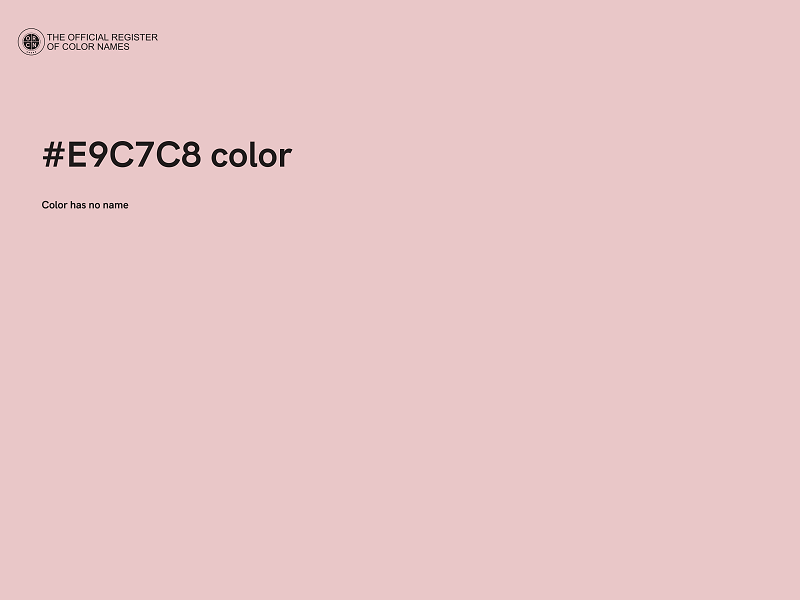#E9C7C8 color image