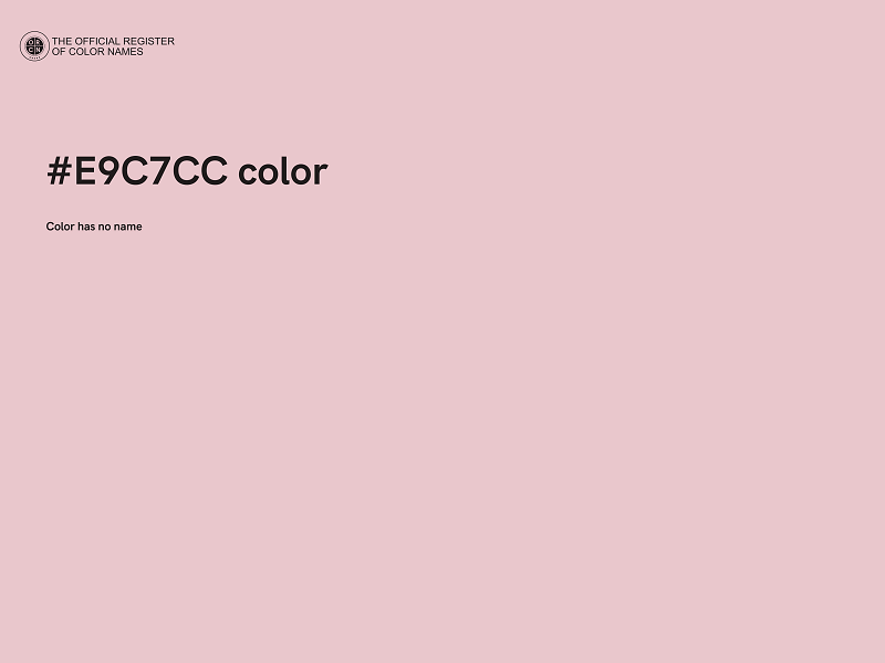 #E9C7CC color image