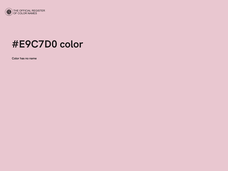 #E9C7D0 color image