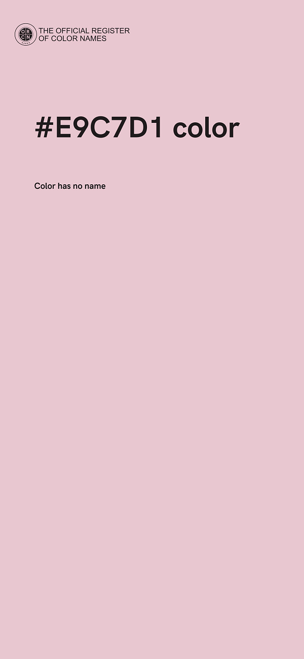 #E9C7D1 color image