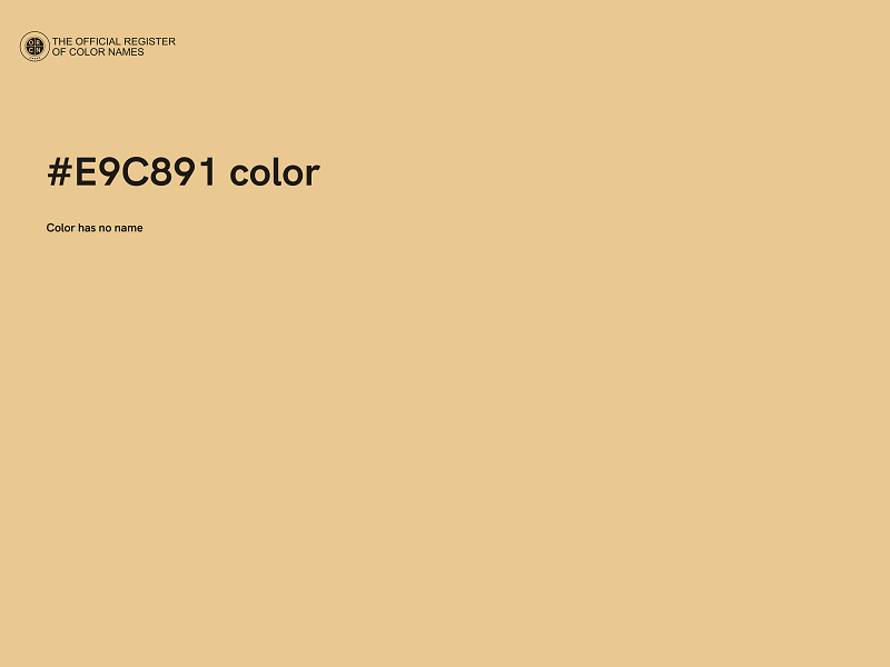 #E9C891 color image