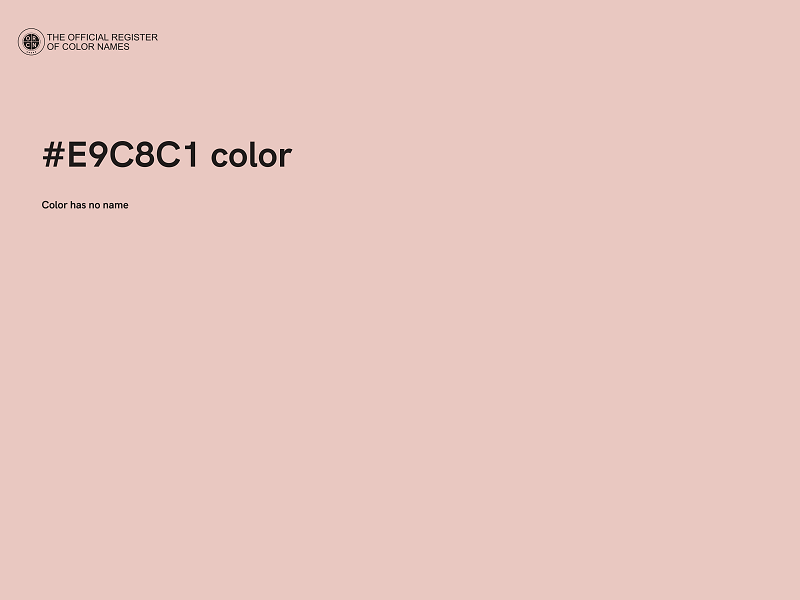 #E9C8C1 color image