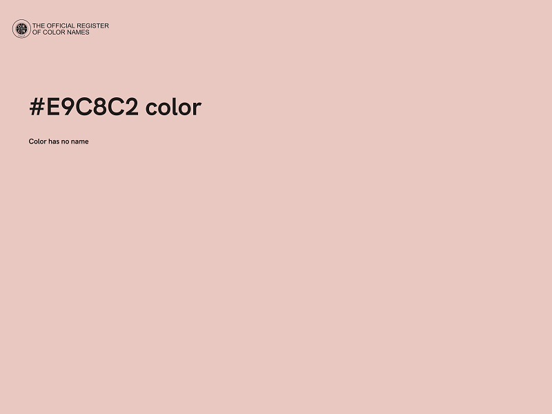 #E9C8C2 color image