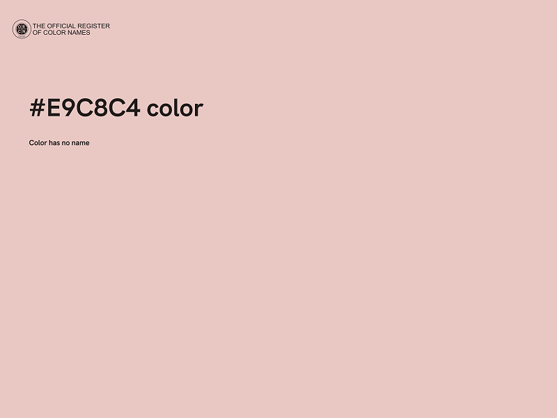 #E9C8C4 color image