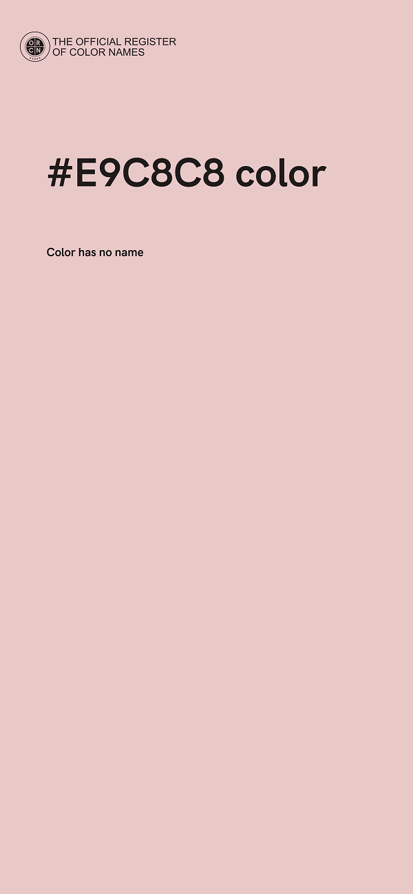 #E9C8C8 color image