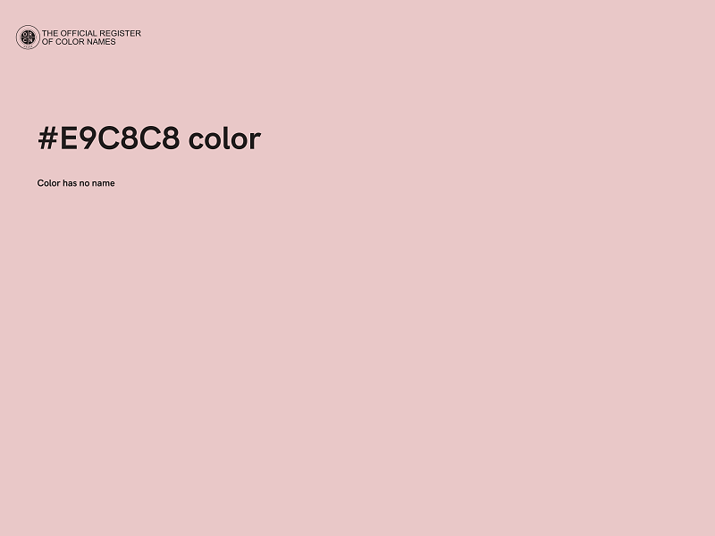 #E9C8C8 color image