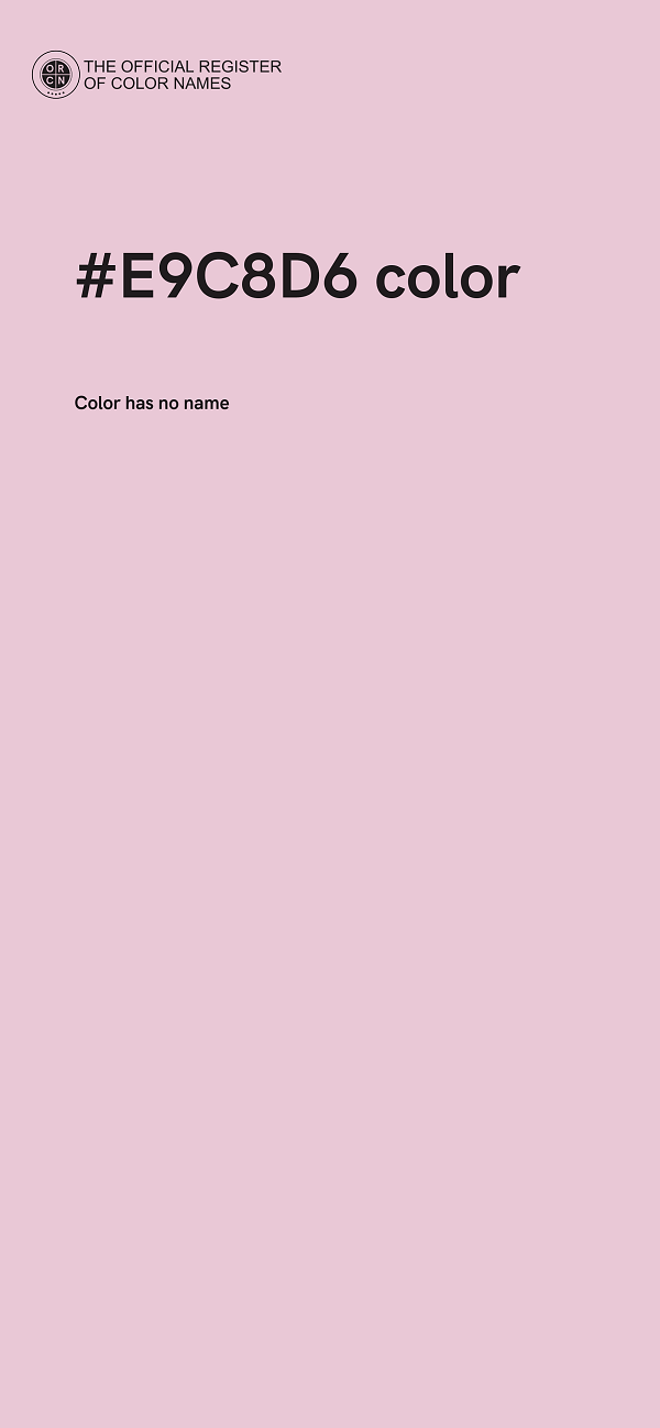 #E9C8D6 color image