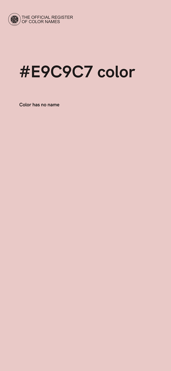#E9C9C7 color image