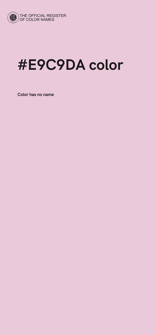 #E9C9DA color image