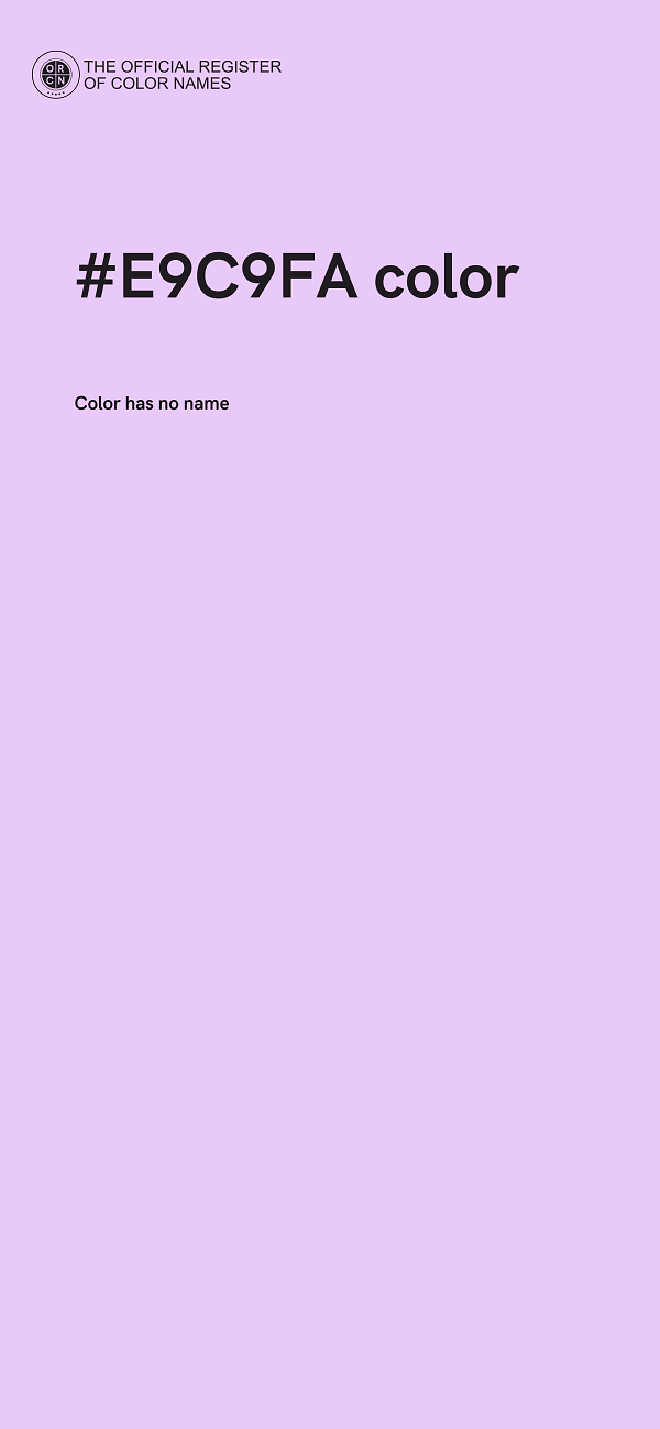 #E9C9FA color image