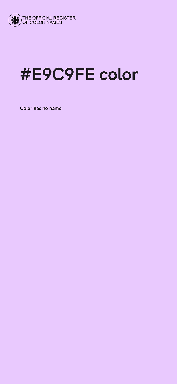 #E9C9FE color image