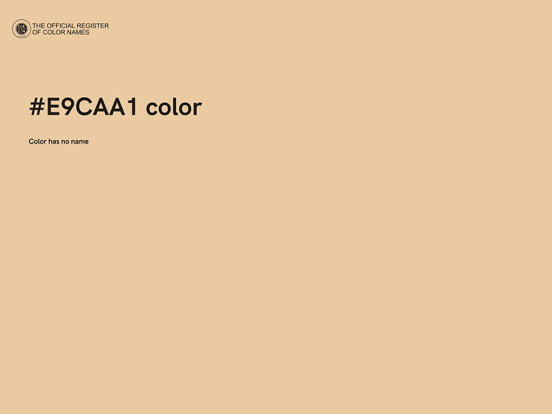 #E9CAA1 color image