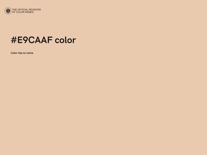 #E9CAAF color image