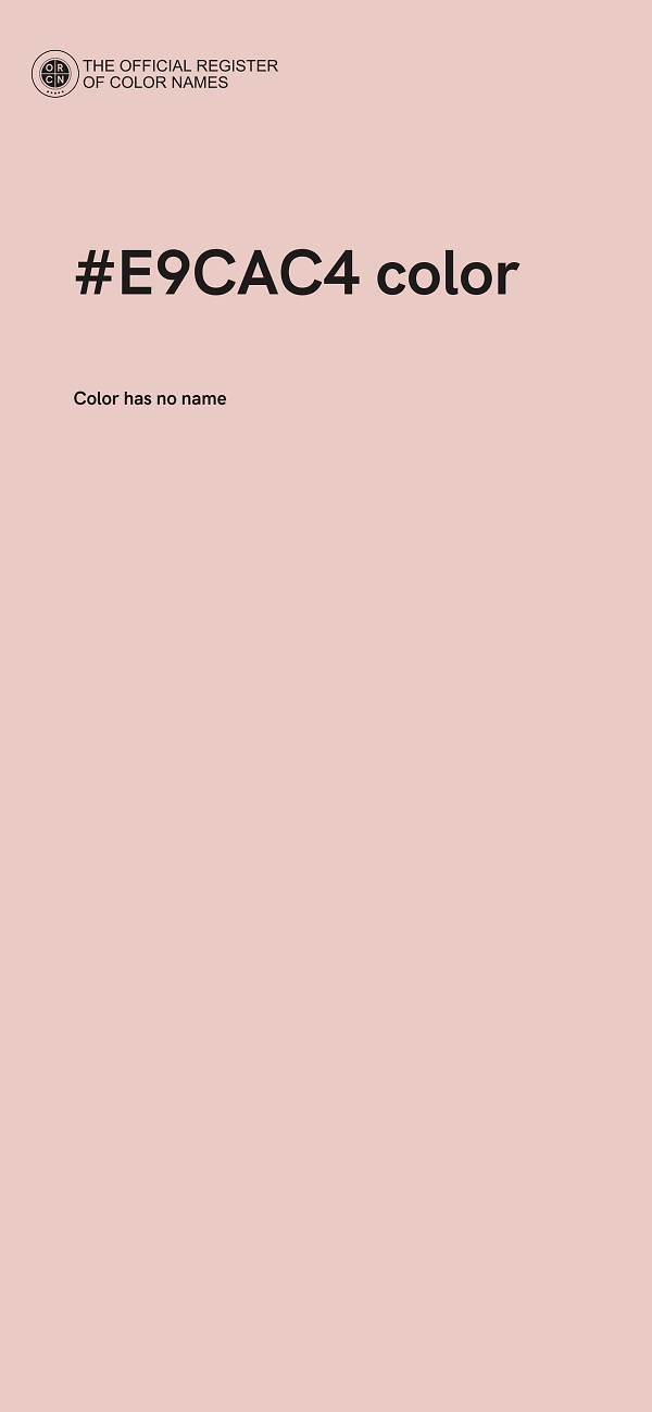 #E9CAC4 color image