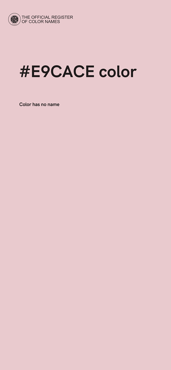 #E9CACE color image