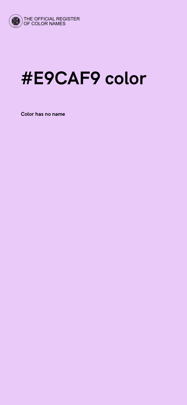 #E9CAF9 color image