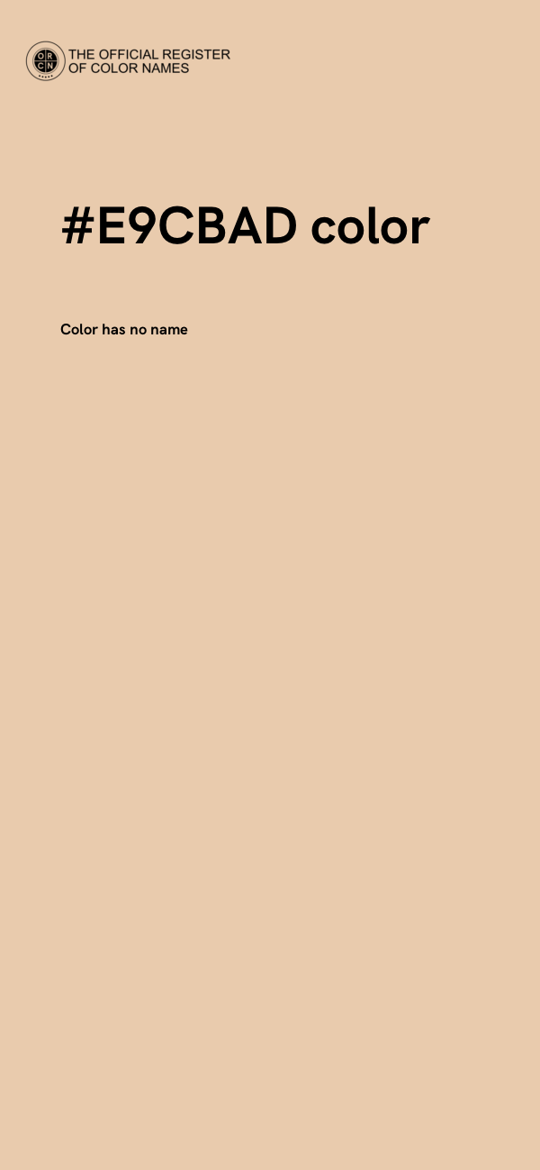 #E9CBAD color image