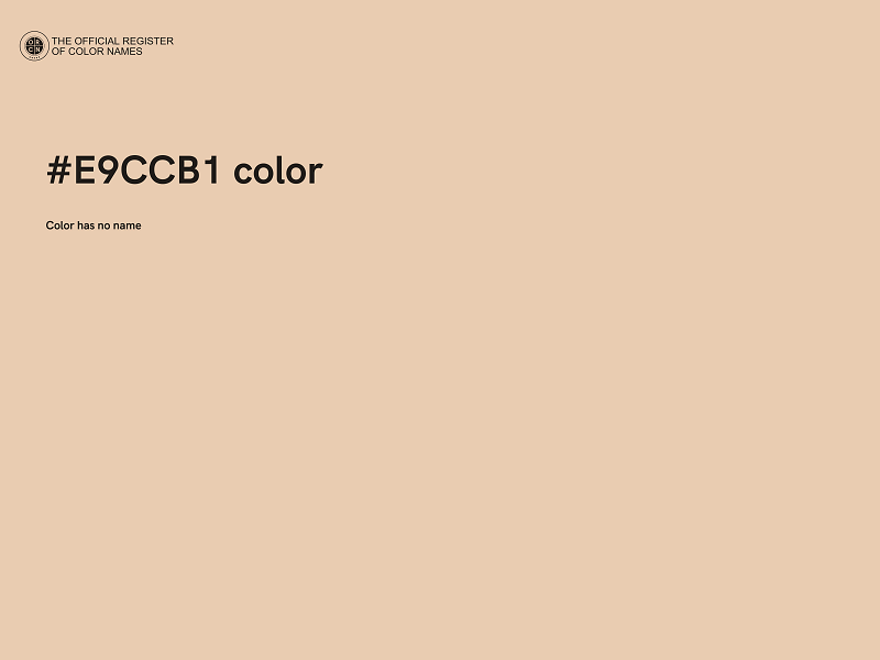 #E9CCB1 color image