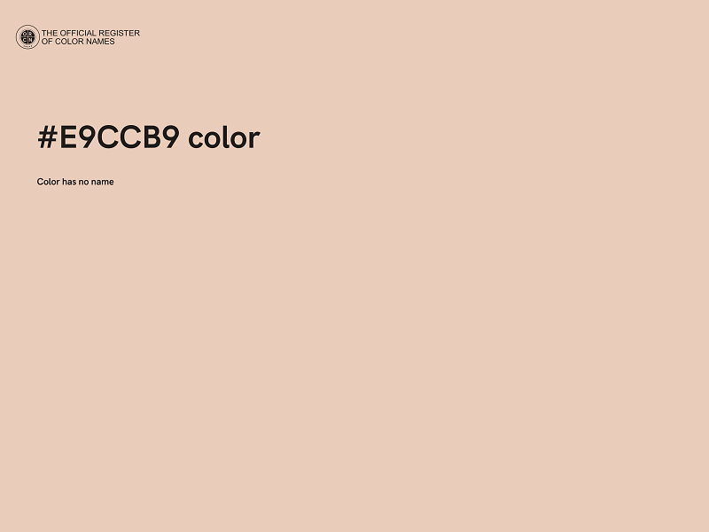 #E9CCB9 color image