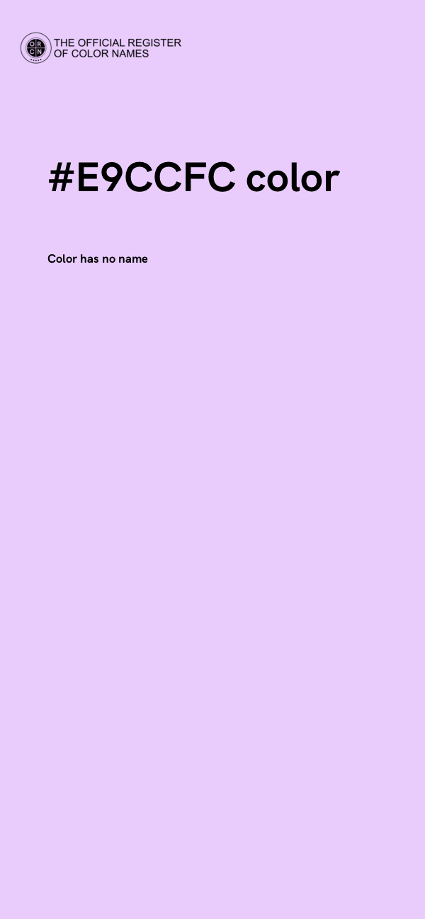 #E9CCFC color image