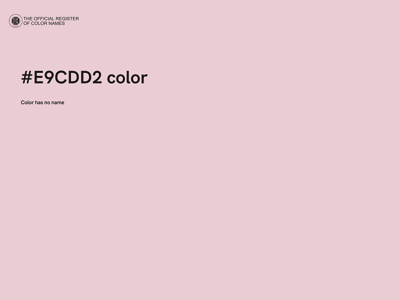 #E9CDD2 color image