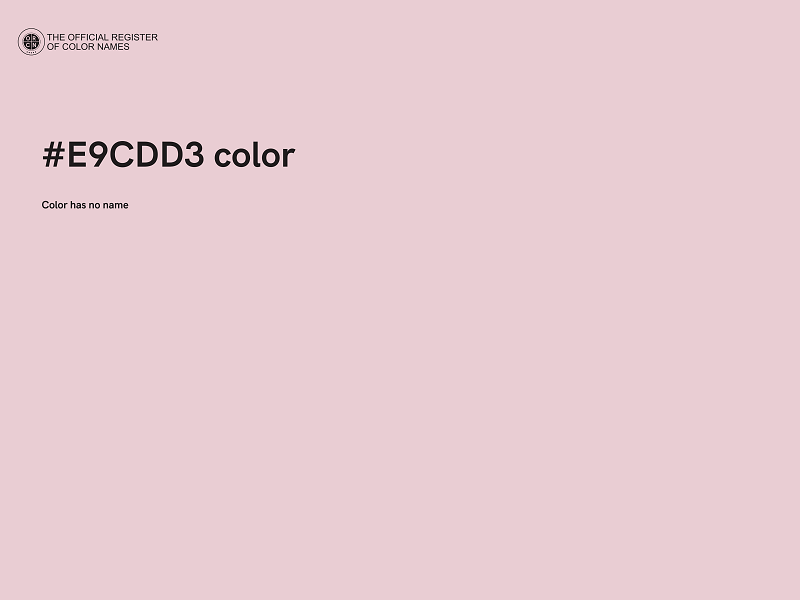 #E9CDD3 color image