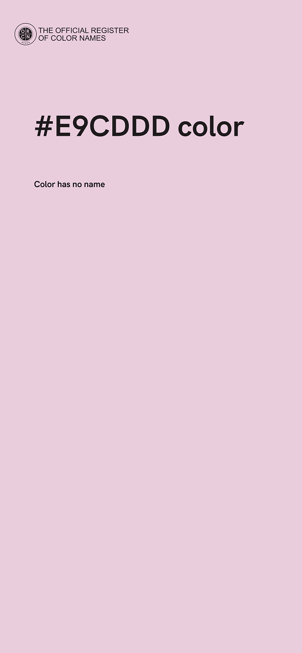 #E9CDDD color image