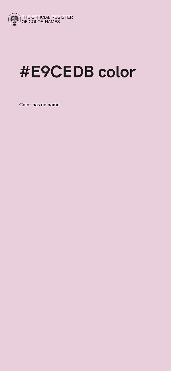 #E9CEDB color image